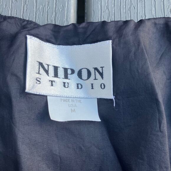 Vintage black embroidered sleeveless vest, bohemian hippie indie boho chic - Picture 4 of 6